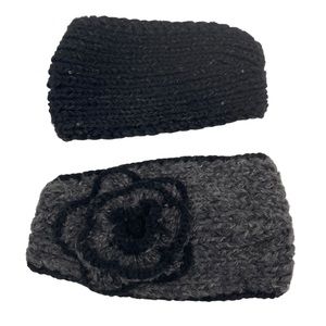 Knit Ear Warmers Head Band Set OS
